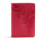 kjv Large Print Compact bible Reference, Pink Leather Touch